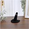 Plymor Black Velvet Ring Finger Display, Single on U-Shaped Base, 2" W x 2" D x 2" H (Pack of 3) view 3