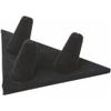 Plymor Black Velvet Ring Finger Display, Three on Triangular Base, 5" W x 3.25" D x 1.625" H (Pack of 12) view 1