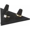 Plymor Black Velvet Ring Finger Display, Three on Triangular Base, 5" W x 3.25" D x 1.625" H (Pack of 12) view 2