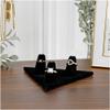Plymor Black Velvet Ring Finger Display, Three on Triangular Base, 5" W x 3.25" D x 1.625" H (Pack of 12) view 3