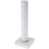Plymor White Faux Leather Vertical Bracelet Display Stand, 4.625" W x 13" H (Pack of 6) view 2