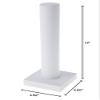 Plymor White Faux Leather Vertical Bracelet Display Stand, 4.625" W x 13" H (Pack of 6) view 3