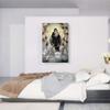 ARTCANVAS Virgin With Angels Mary And Child Jesus Canvas Art Print Stretched Framed Painting Picture Poster Giclee Wall Decor by William-Adolphe Bouguereau - 40" x 26" (0.75" Deep) view 2