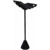 Plymor Black Velvet Wing Shaped, Three Pair Earring Display Stand, 3" W x 1.25" D x 6.75" H view 2