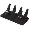 Plymor Black Velvet Ring Finger Display, Seven on Rectangular Base, 6.75" W x 3.5" D x 2.25" H (Pack of 6) view 2
