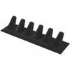 Plymor Black Velvet Ring Finger Display, Six on Rectangular Base, 7.625" W x 2.125" D x 1.625" H (Pack of 12) view 1