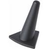 Plymor Black Rubber Ring Finger Display, Single on Triangular Base, 2" W x 1.625" D x 2.125" H (Pack of 3) view 1