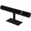 Plymor Black Velvet T-Bar Bracelet Display Stand, 12" W x 5" H (Pack of 6) view 2