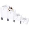 Plymor Clear Acrylic 4 Piece Square Ring Display Set (Pack of 6) view 2
