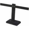 Plymor Black Velvet T-Bar Earring Display Stand Four Pair Earring Display Stand, 10.25" W x 6" H (Pack of 3) view 1