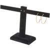 Plymor Black Velvet T-Bar Earring Display Stand Four Pair Earring Display Stand, 10.25" W x 6" H (Pack of 3) view 2