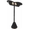 Plymor Black Velvet Fish Tail Style, Five Pair Earring Display Stand, 3.125" W x 1.25" D x 5.5" H (Pack of 12) view 2