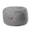 CordaRoy's Chenille Bean Bag Pouf Footstool - Washable Fabric Ottoman Cover with Durable Foam Insert - Versatile Footrest for Basement, Living Room, Office - 26" x 17" - Charcoal | Made in The USA view 1