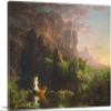 ARTCANVAS The Voyage Of Life Childhood 1842 Canvas Art Print Stretched Framed Painting Picture Poster Giclee Wall Decor by Thomas Cole - 40" x 26" (0.75" Deep) view 1