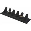 Plymor Black Velvet Ring Finger Display, Six on Rectangular Base, 7.625" W x 2.125" D x 1.625" H (Pack of 6) view 2