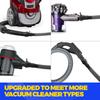 Holikme Dryer Vent Cleaner Kit 2 Pieces - Upgraded Dryer Lint Screens Cleaner Brush Part, Dryer Lint Vacuum Attachment Fit for Most Vacuum Cleaner, Dryer Lint Brush, Black view 2