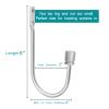 Curtain Holdbacks, 4 Pack Curtain Tiebacks for Curtains, Brushed Nickel Curtain Holders Pull Backs for Drapes Indoor Outdoor view 3