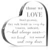 Jetec Bereavement Gift Acrylic Heart Sympathy Memorial Condolence Grief Gift for Loss of Loved One Remember Me Grieving Present for Men Women Remembrance Table Decor(6 x 6 x 0.6 Inch) view 1