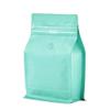 50 Count 8 Ounce Green Blue Kraft Paper Coffee Bags with Air Release Valve, High Barrier Coffee Pouches for Home, Store, Flat Bottom (50pcs/8oz, 0.5lb, 250g) view 1