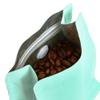 50 Count 8 Ounce Green Blue Kraft Paper Coffee Bags with Air Release Valve, High Barrier Coffee Pouches for Home, Store, Flat Bottom (50pcs/8oz, 0.5lb, 250g) view 4