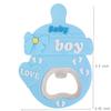 24 pcs Baby Boy Bottle Opener Baby Shower Favor for Guest, Boy Baby Shower Party Souvenir/Keepsake/Decoration,Refrigerator PVC Metal Bottle Opener for Beer (Blue, 24) view 2