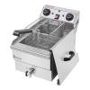 Deep Fryer Heavy duty Faucet Stainless Steel Electric Countertop Basket (Single Cylinder 12.5QT / 11.8L) view 1