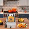 Deep Fryer Heavy duty Faucet Stainless Steel Electric Countertop Basket (Single Cylinder 12.5QT / 11.8L) view 2