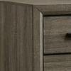 Benjara 24 Inch 2 Drawer Wooden Nightstand with Finger Pulls, Gray view 4