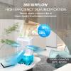 Dehumidifier 68oz(2000ml) Small Dehumidifier with Drain Hose for Up to 650 sq.ft Ultra Quiet Mini Portable Air for Home Basements Bathroom Bedroom Closet Kitchen RV view 2
