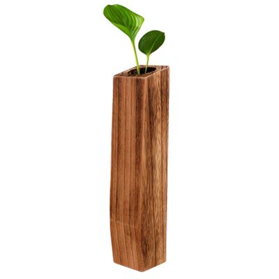 Desktop Decoration Wooden Flower Vases Flower Pot Home Decor Creative Planter Wood Vases Plant Container Decorative Plant Pots Tabletop Decoration