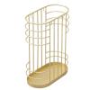Umbrella Racks Golden Indoor Metal Umbrella Stand Holder, Space Saving Indoor Entrance Umbrella Storage Basket, Space Saving with Drip Tray and Hook view 1