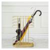 Umbrella Racks Golden Indoor Metal Umbrella Stand Holder, Space Saving Indoor Entrance Umbrella Storage Basket, Space Saving with Drip Tray and Hook view 2