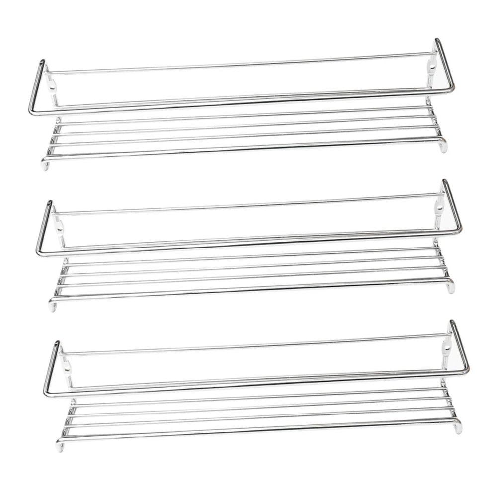 Cabilock 3pcs Wall Mounted Spice Rack Sturdy Seasoning Organizer for -saving Design for Keeping Your Pantry Tidy