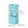 Umbrella Racks WXYZ Blue Wrought Iron Umbrella Stand Household Business Light Luxury Umbrella Bucket, Umbrella Storage Rack, 20x20x49cm view 2