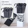 Umbrella Racks WXYZ Blue Wrought Iron Umbrella Stand Household Business Light Luxury Umbrella Bucket, Umbrella Storage Rack, 20x20x49cm view 3