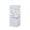 Umbrella Racks WXYZ Square Wrought Iron Umbrella Stand, Hollowout Barrel, Umbrella Barrel, Storing 17 Umbrellas, 20x20x49cm (Color : White) view 1