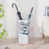 Umbrella Racks WXYZ Home Hotel Business Umbrella Stand Can Hold 17 Umbrellas, Metal Wrought Iron Umbrella Bucket, 20x20x49cm (Color : White) view 2