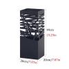 Umbrella Racks WXYZ The Metal Wrought Iron Hollowout Umbrella Stand Can Hold 17 Umbrellas, Suitable for Home Entrance Hotels, 20x20x49cm view 2