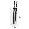 Umbrella Racks White Wrought Iron Umbrella Stand Holder, Large Capacity Umbrella Basket at The Entrance of The Hotel Office, with Hook and Drip Tray, 64x31cm view 2