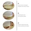 Cabilock 2pcs Chic Woven Basket for Home Storage Round Dustpan Design for Steaming Bread and Organizing Kitchen Essentials view 2