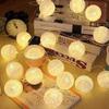 Cotton Ball LEDs String Lights Fairy Lights, for Summer Party Mother's Day, Birthday Themed Party Dcor,Christmas Decoration,White,USB Style (3M) view 1