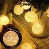 Cotton Ball LEDs String Lights Fairy Lights, for Summer Party Mother's Day, Birthday Themed Party Dcor,Christmas Decoration,White,USB Style (3M) view 2