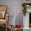 4 ft. LED Illuminating White Birch Holiday Tree view 2