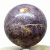67mm Lilac Lepidolite Sphere Purple Natural Sparkling Litha Mica Crystal Ball Polished Flower Sugilite Mineral Stone - Madagascar + Stand view 4