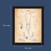 Stethoscope Decor Framed Patent Print, Great Nursing Wall Art or Gift for Doctors Office, Doctors Office Wall Decor, 2165B view 2