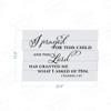 For This Child I Prayed - 1 Samuel 1:27 (S-046) Pallet Style Wood Sign | Back40Life (Dark Walnut) view 3