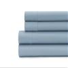0361129640 300 Thread Count Solid Sateen Sheet Set Blue - King view 1