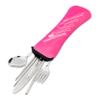 Abbott Collection 27-Dine-PNK Cutlery Set in a Case. 7 Pieces, Pink view 1