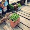 Anncus F Zakka Shelf Wood Box Storage Wood Shelf box Flowers Hanging Shelf wood log iron Shelf view 3