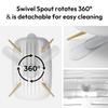 carrotez Dish Drying Rack, Dish Rack, Dish Drainer with Swivel Spout for Kitchen Counter, Auto Water Drainage, Durable, Rustproof, White view 4